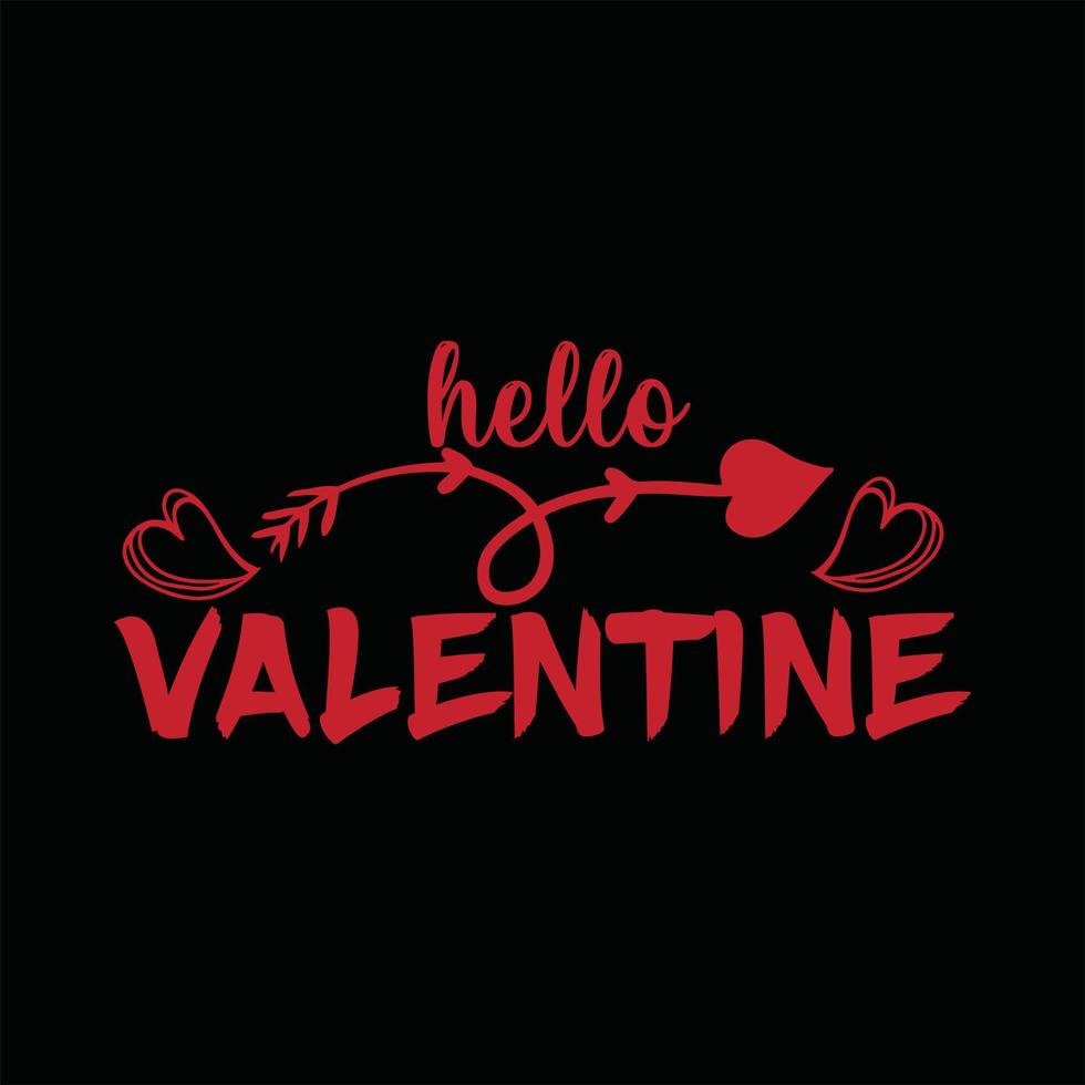 Valentine T-shirt Design vector