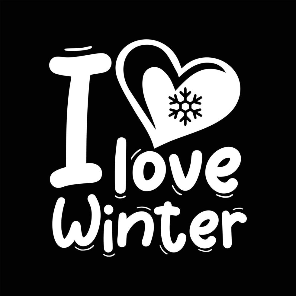 Winter T-shirt Design vector