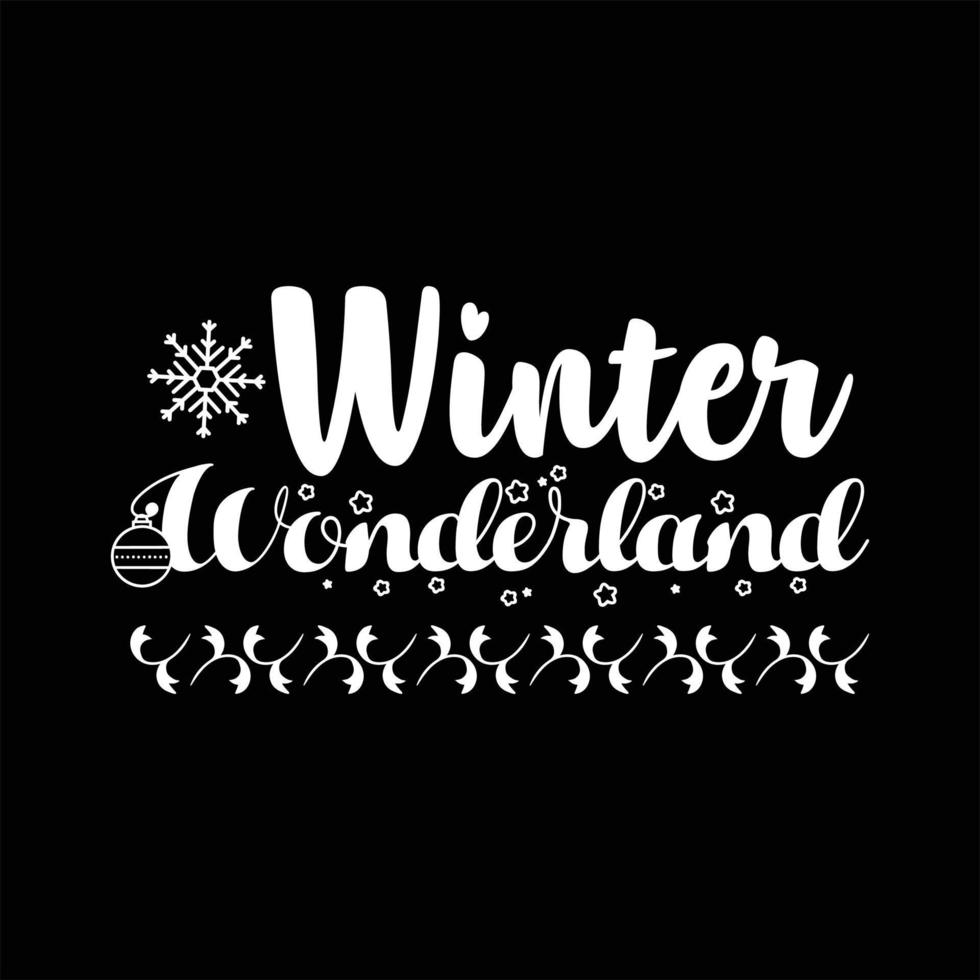 Winter T-shirt Design vector