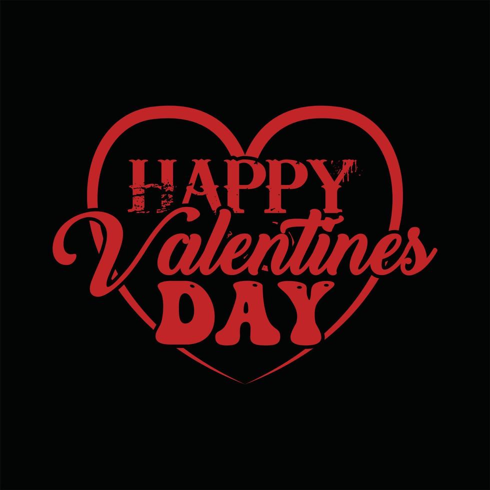 Valentine T-shirt Design vector