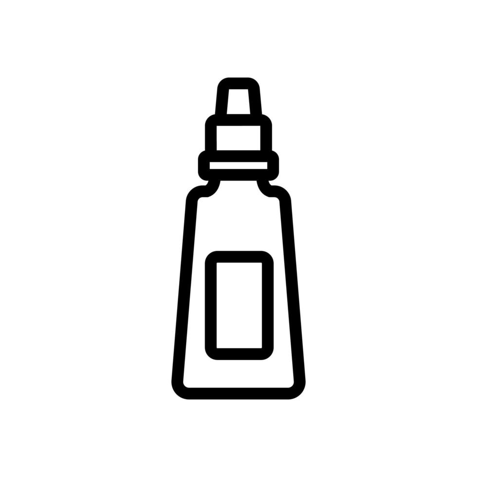 ilustración de contorno de vector de icono de tubo de crema anticelulítica
