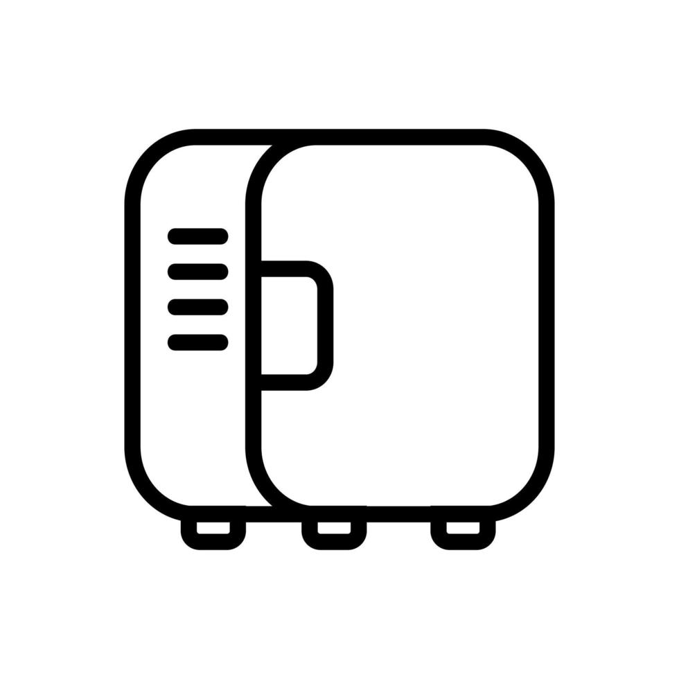 make-up refrigerator side view icon vector outline illustration