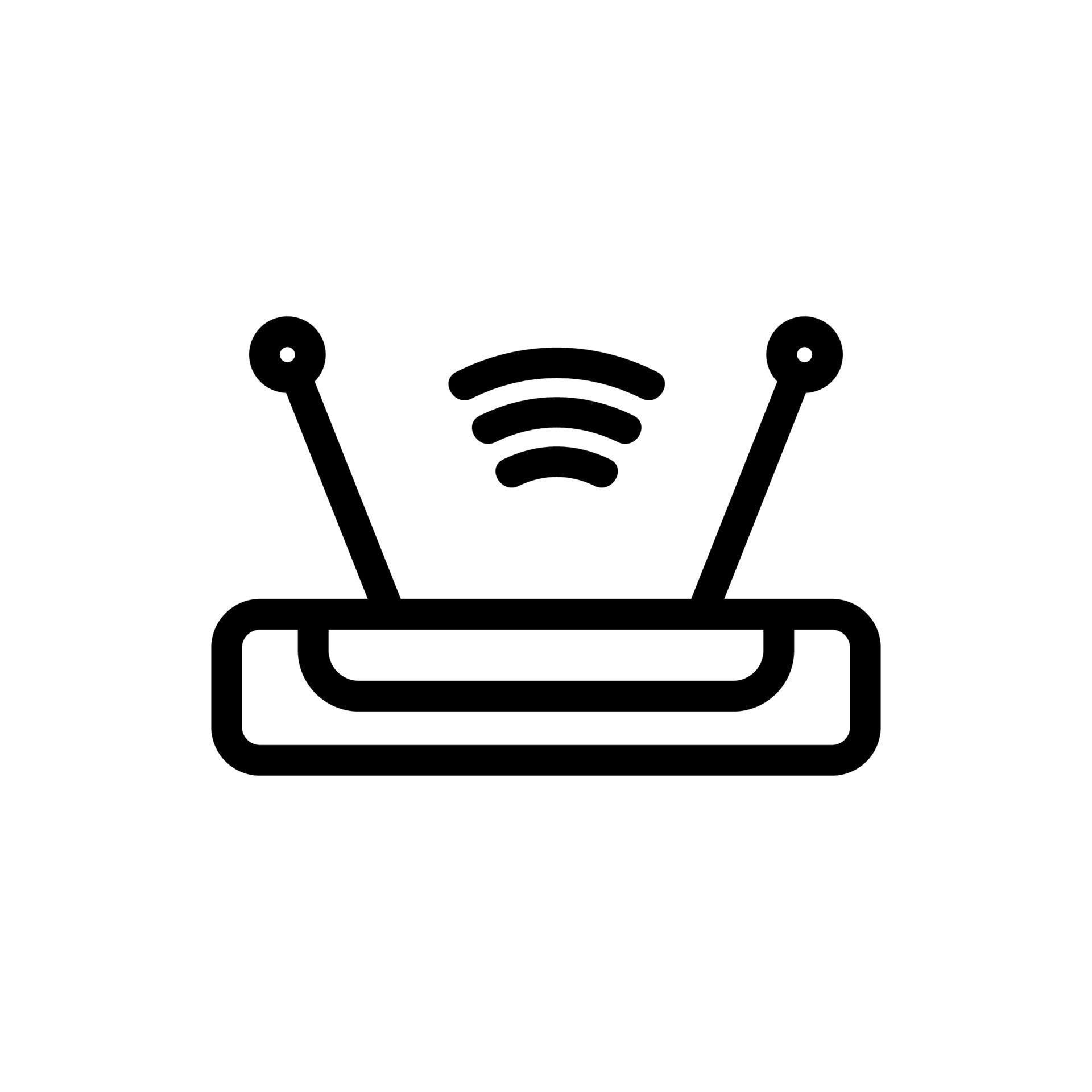 Modem icon vector. Isolated contour symbol illustration 18776022 Vector
