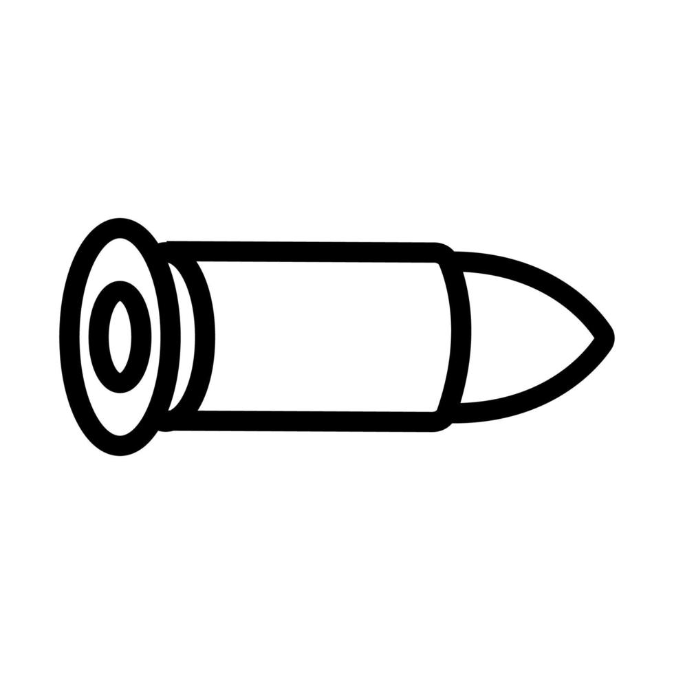 bullet icon vector. Isolated contour symbol illustration vector