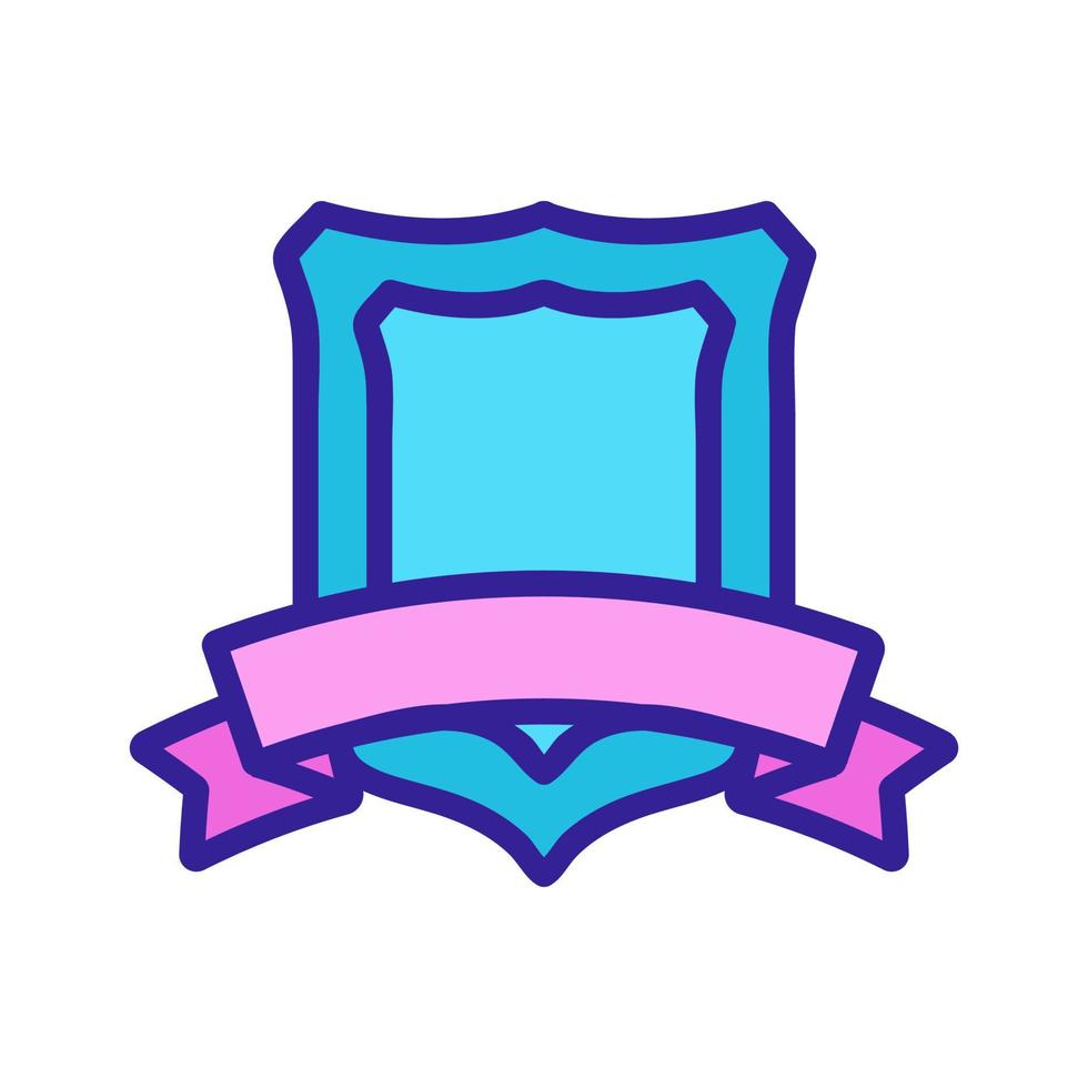 The old coat of arms is an icon vector. Isolated contour symbol illustration vector