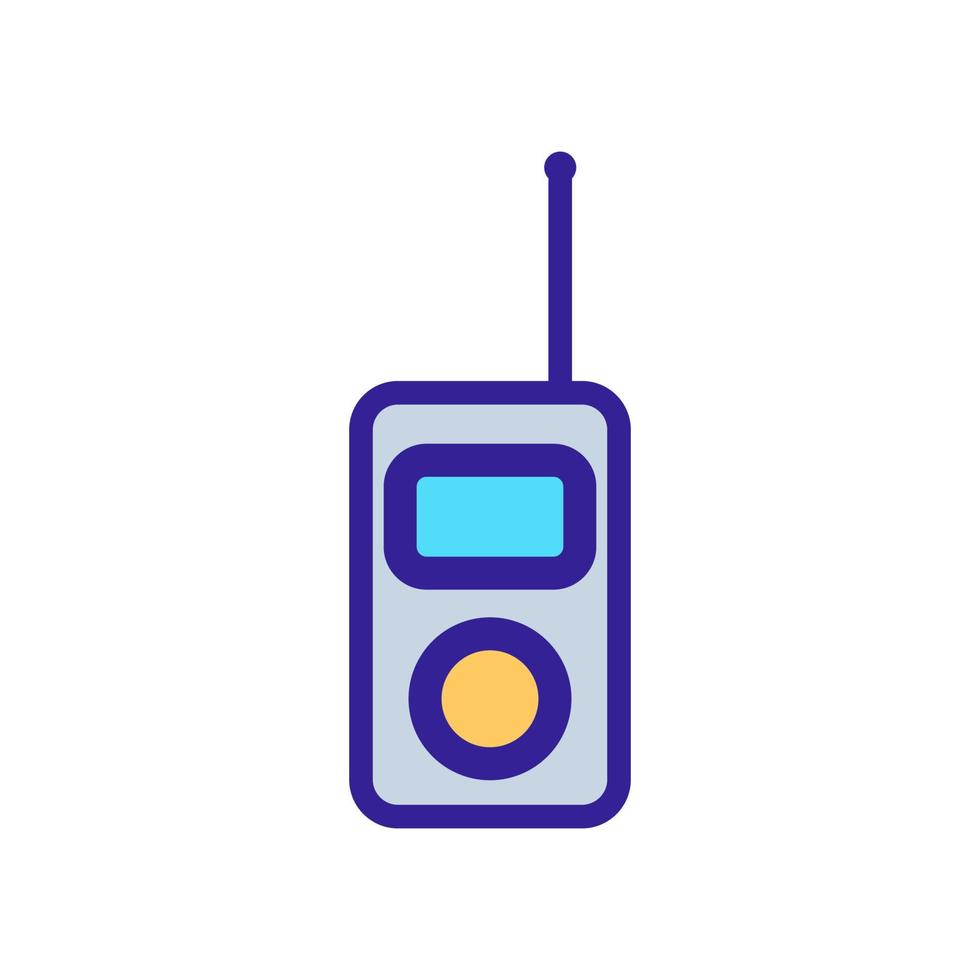 Tourist walkie-talkie icon vector. Isolated contour symbol illustration vector
