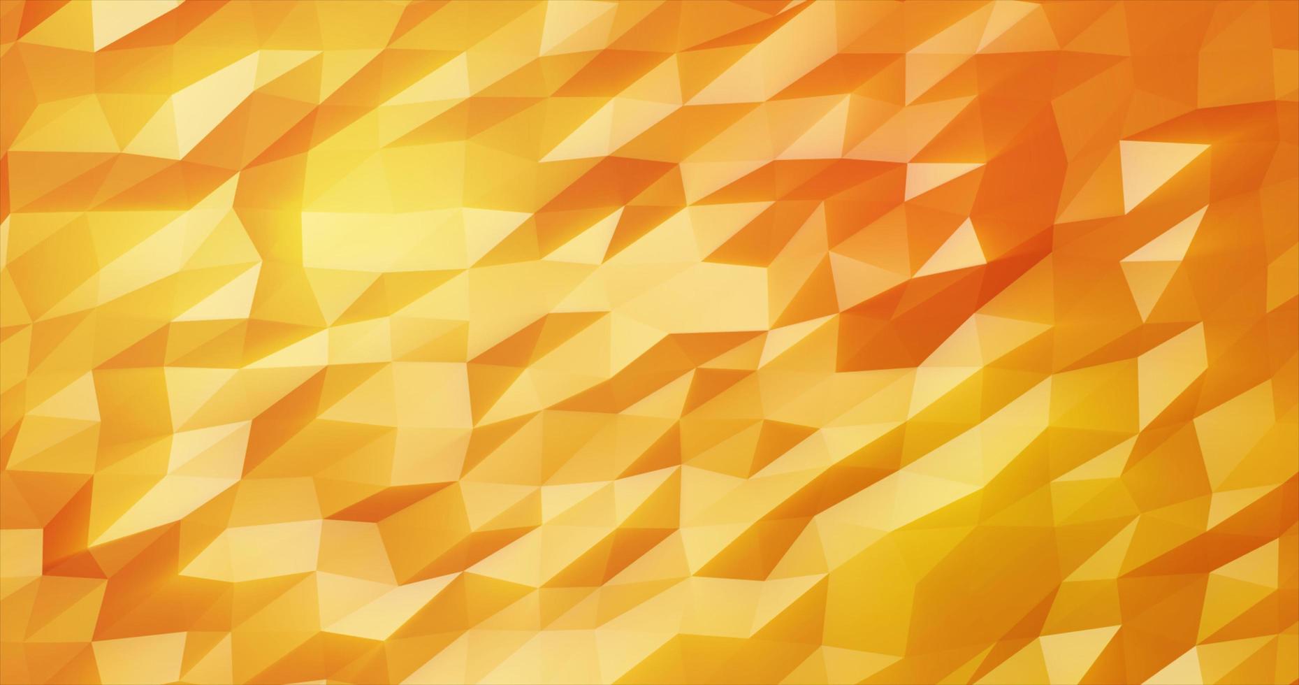 Abstract moving triangles yellow gold low poly digital futuristic. Abstract background photo