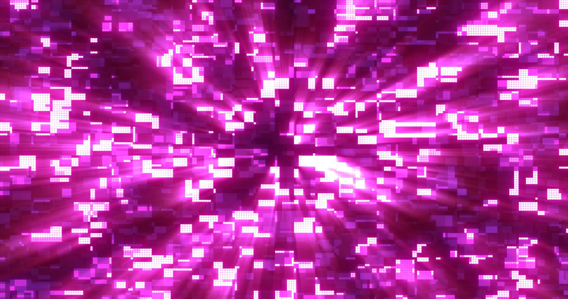 Abstract glowing light purple futuristic energy lines and stripes rectangular magic hi-tech flying horizontally. Abstract background photo
