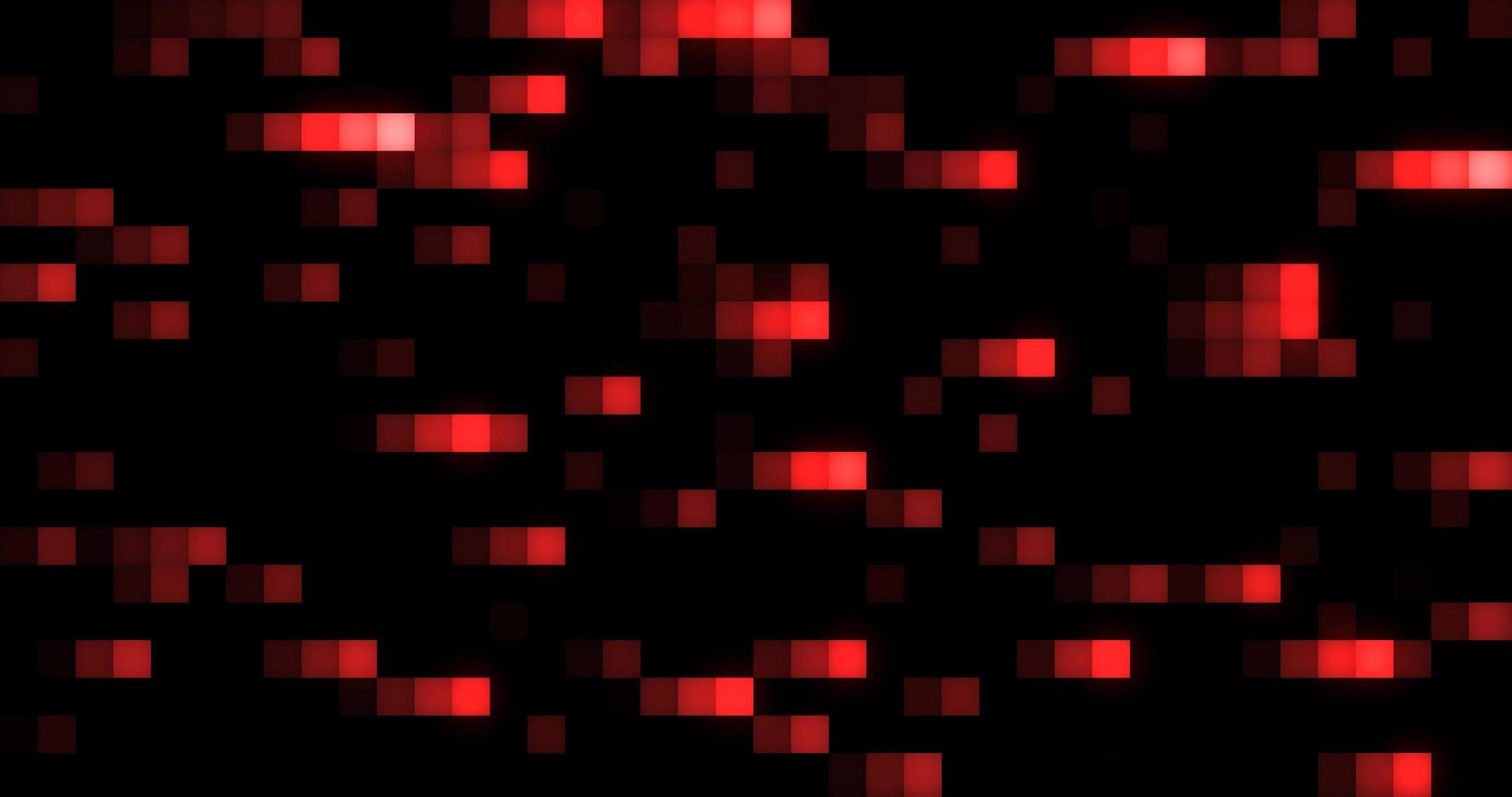 Abstract background. Red moving squares and lines are beautiful and glowing magical energy retro pixel photo