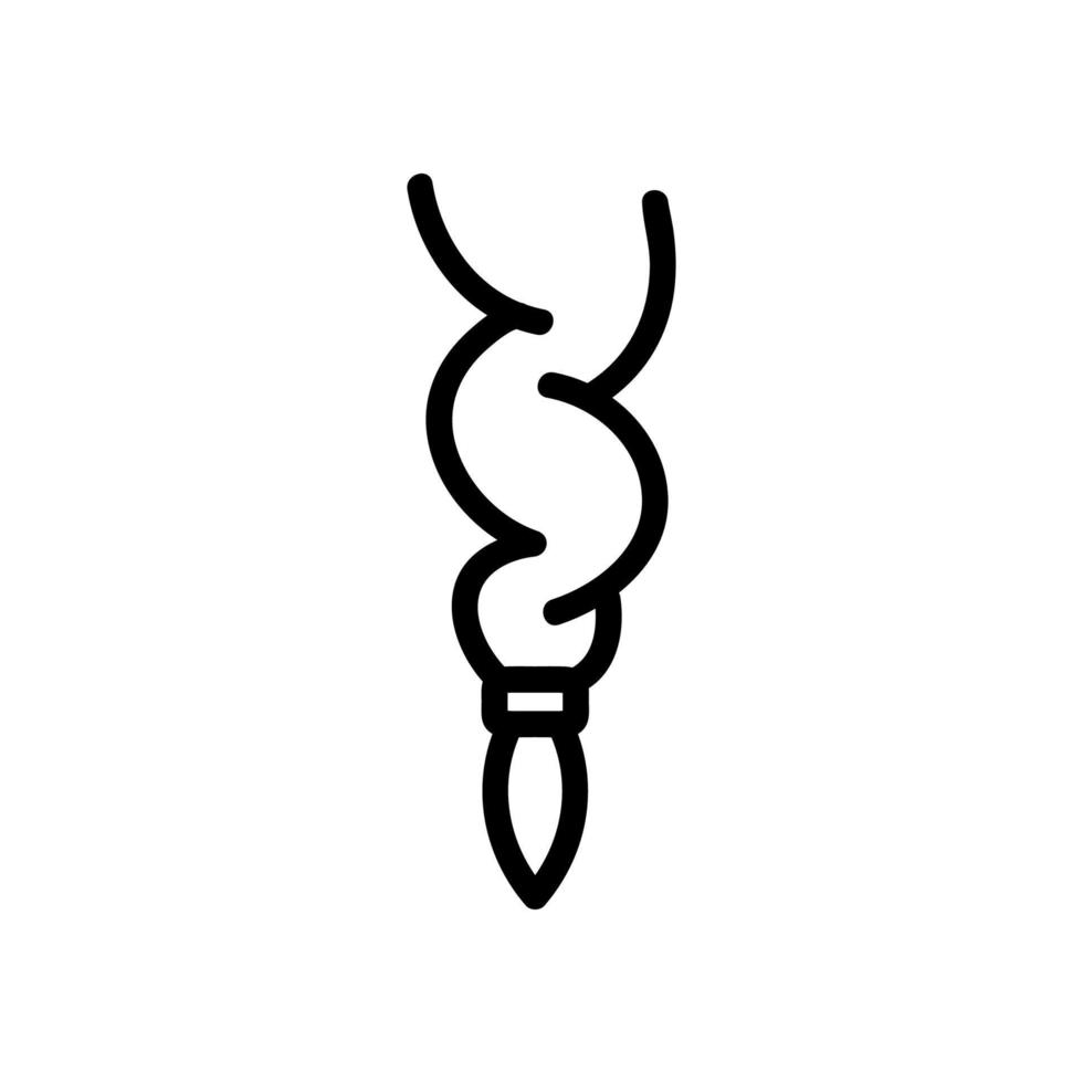 vector de icono de trenza. ilustración de símbolo de contorno aislado