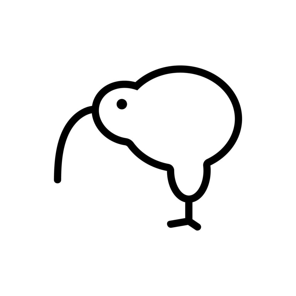 Hummingbird icon vector. Isolated contour symbol illustration vector