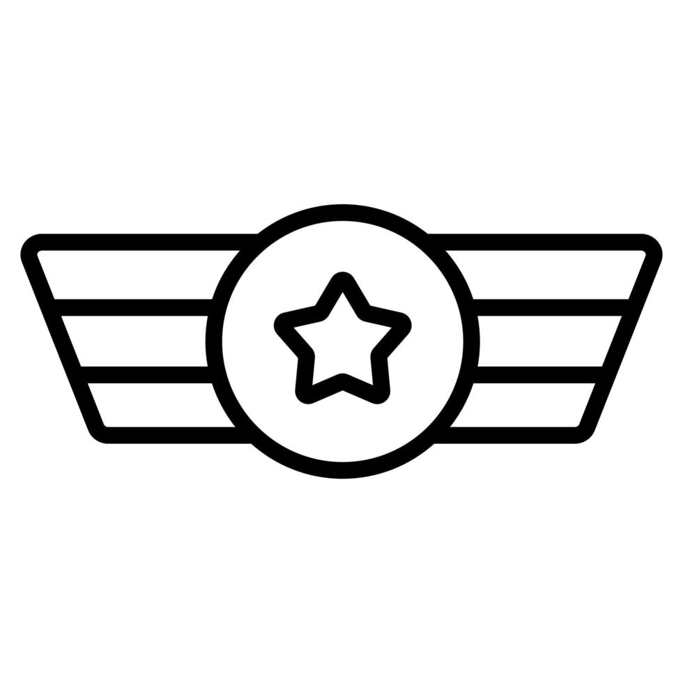 vector del icono del ejército de la raza. ilustración de símbolo de contorno aislado