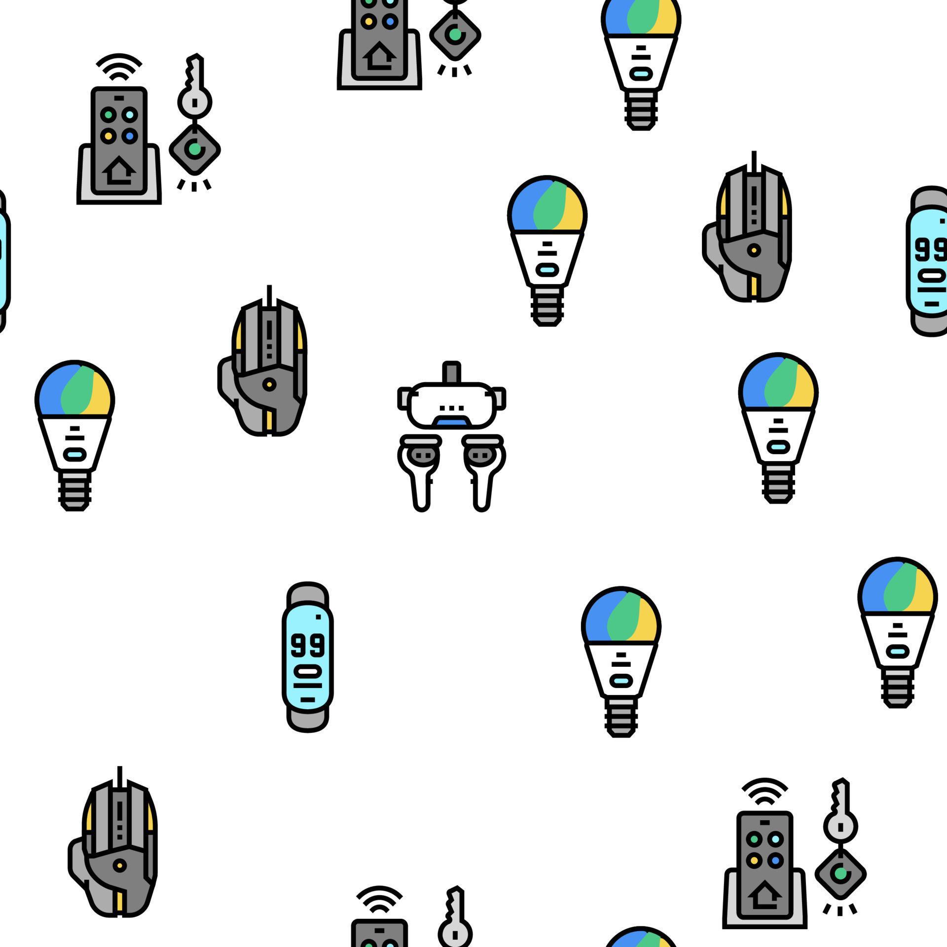 Electronics Digital Technology Vector Seamless Pattern 18776965 Vector ...