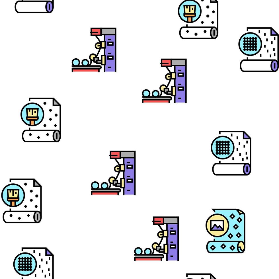 Wallpaper Interior Vector Seamless Pattern
