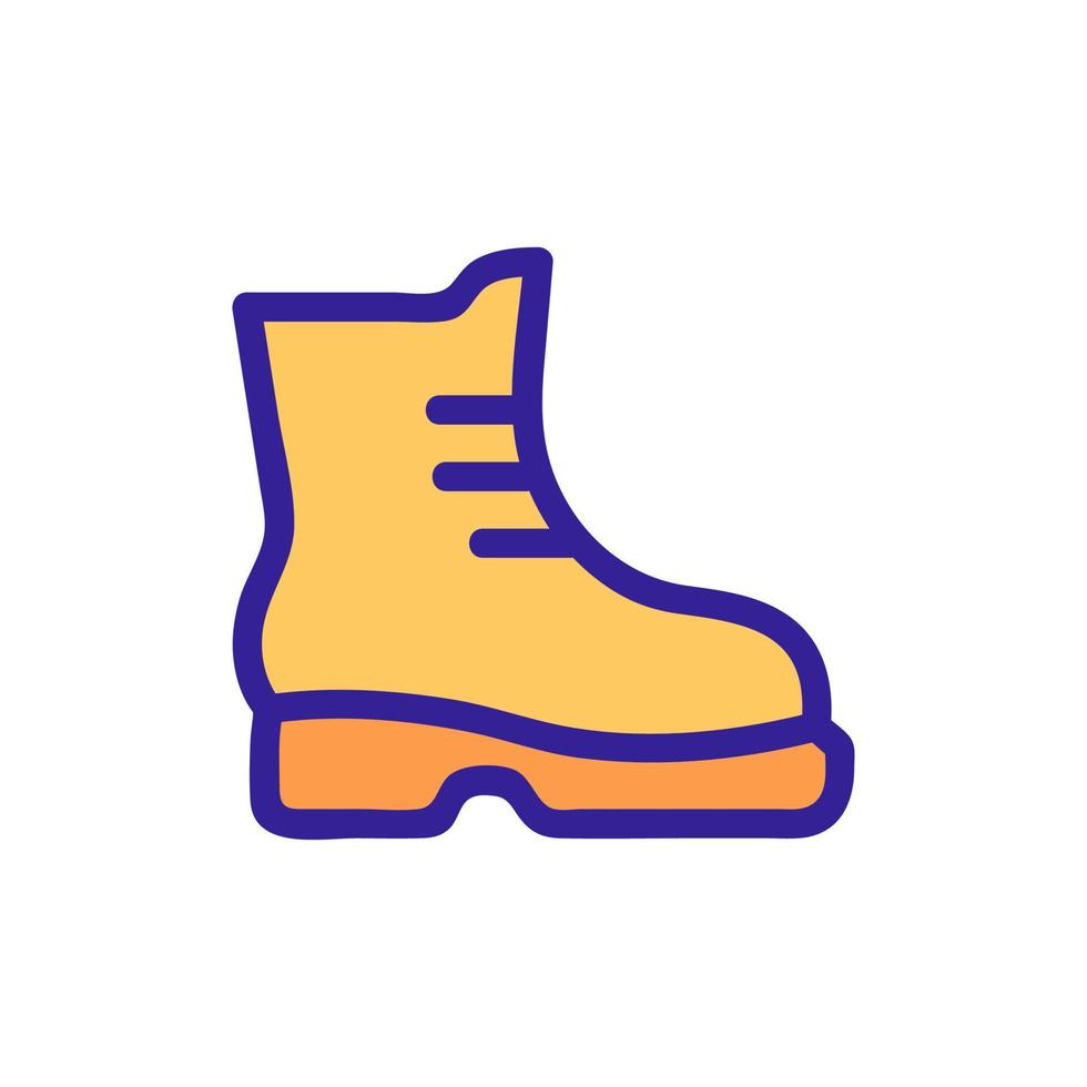 vector de icono de zapatos turísticos. ilustración de símbolo de contorno aislado