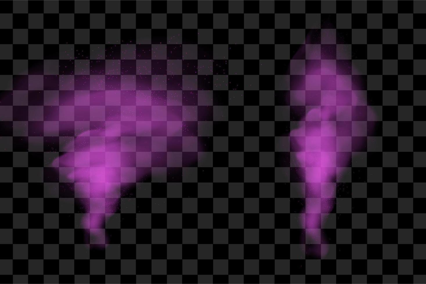 Purple abstract shape, halftone. Vector creative neon purple shapes design