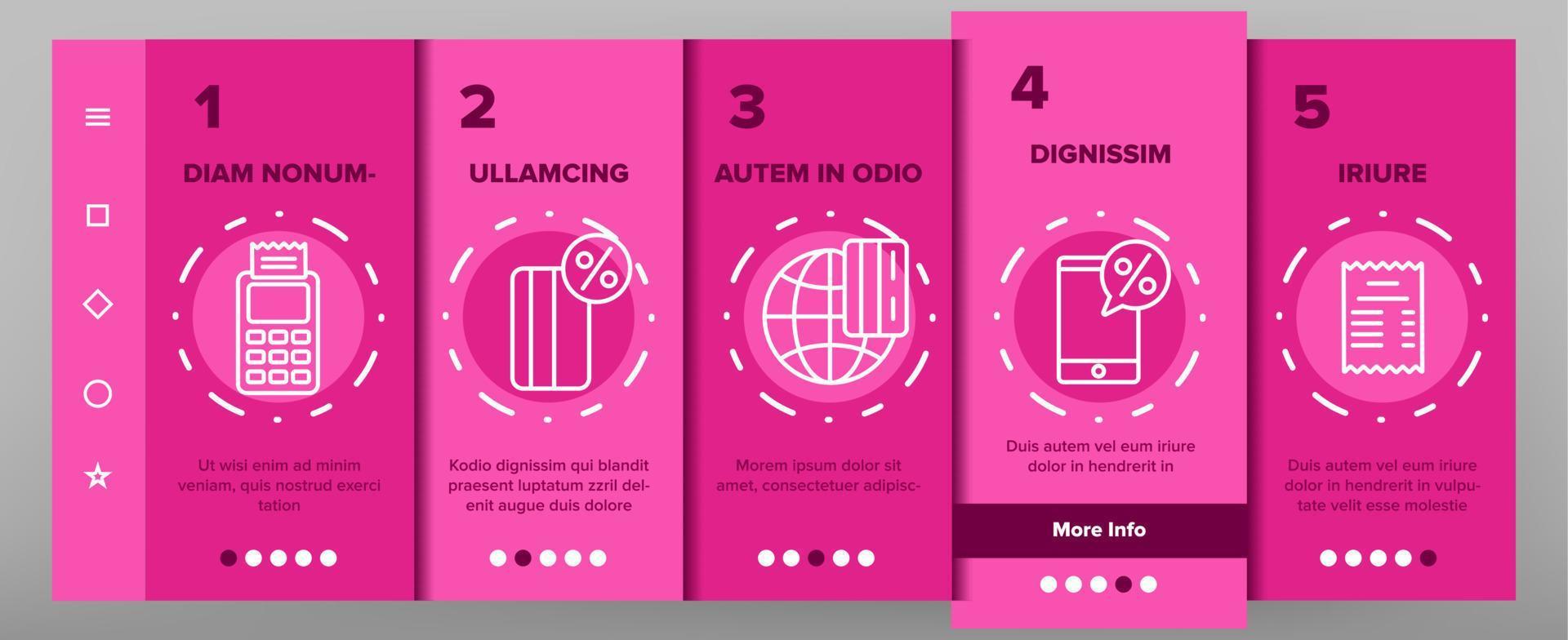 POS Terminal, Mobile Payment Vector Onboarding