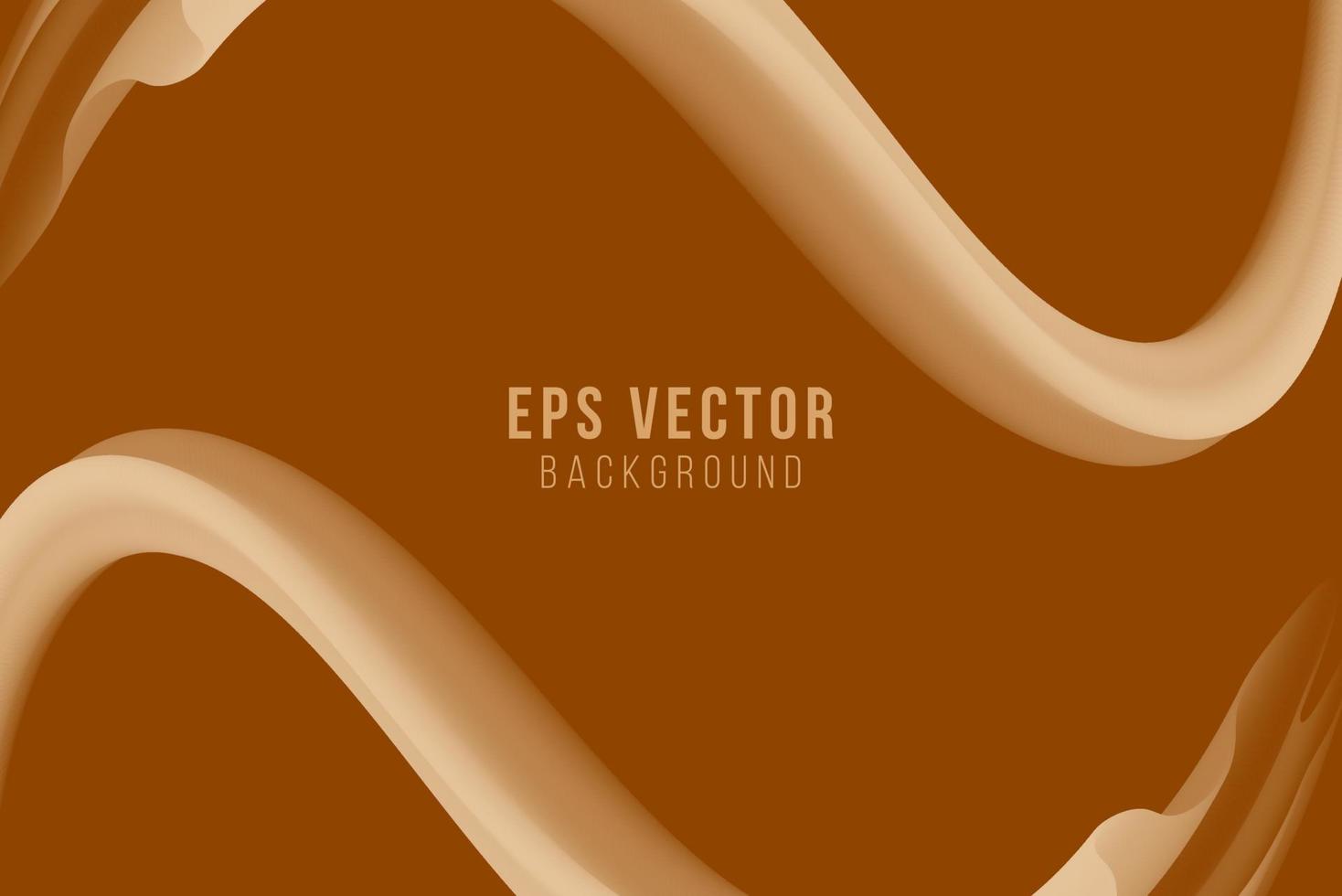 Simple fluid brown color gradient abstract background with dynamic wave line effect. Vector Illustration For Wallpaper, Banner, Background, landing page.