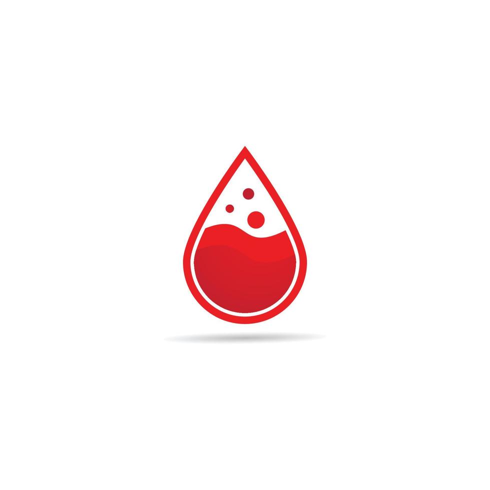 Blood ilustration logo vector