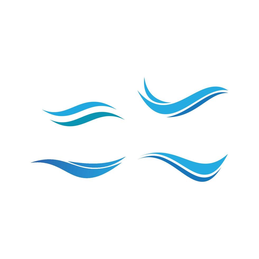 logo de onda de agua vector