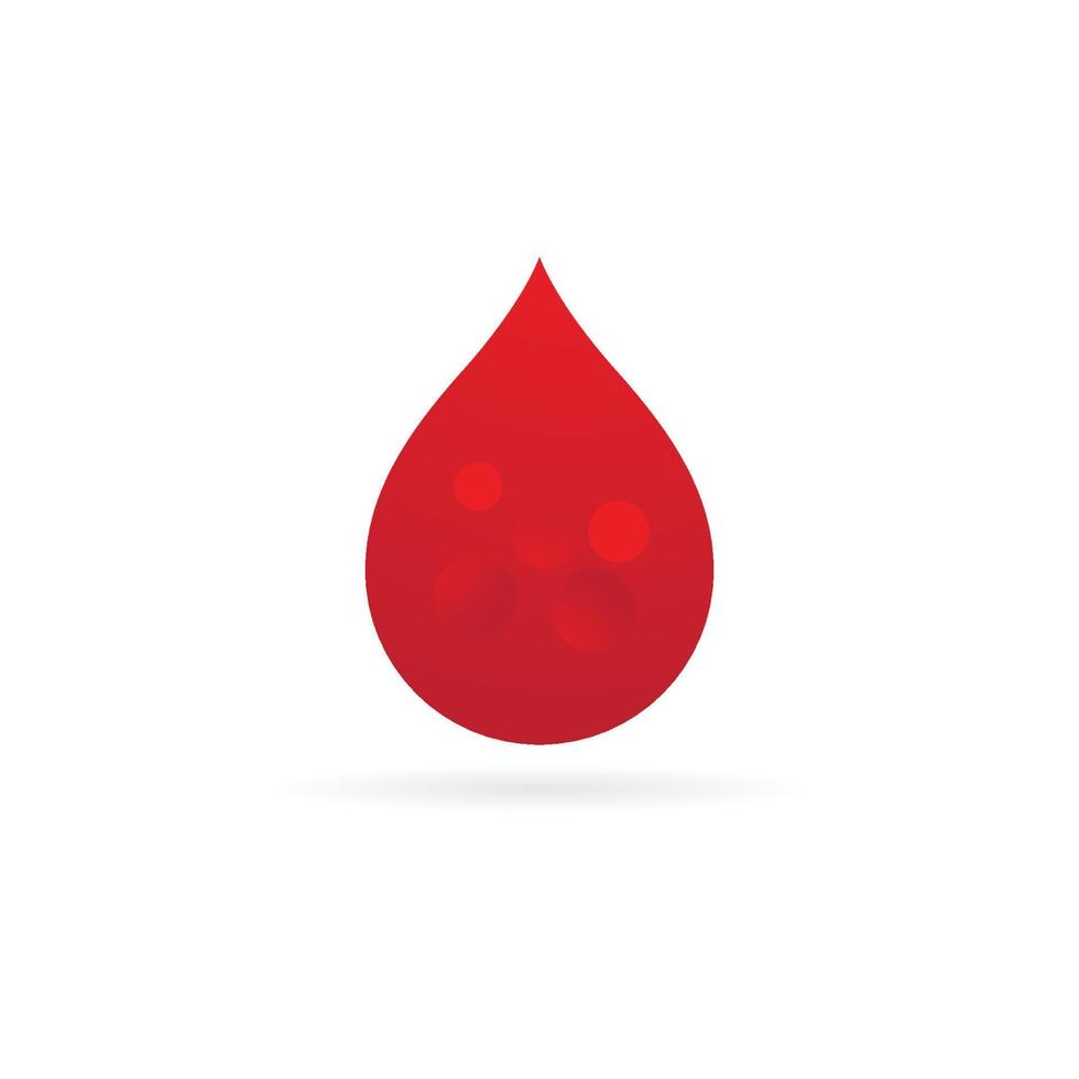 logo de ilustracion de sangre vector