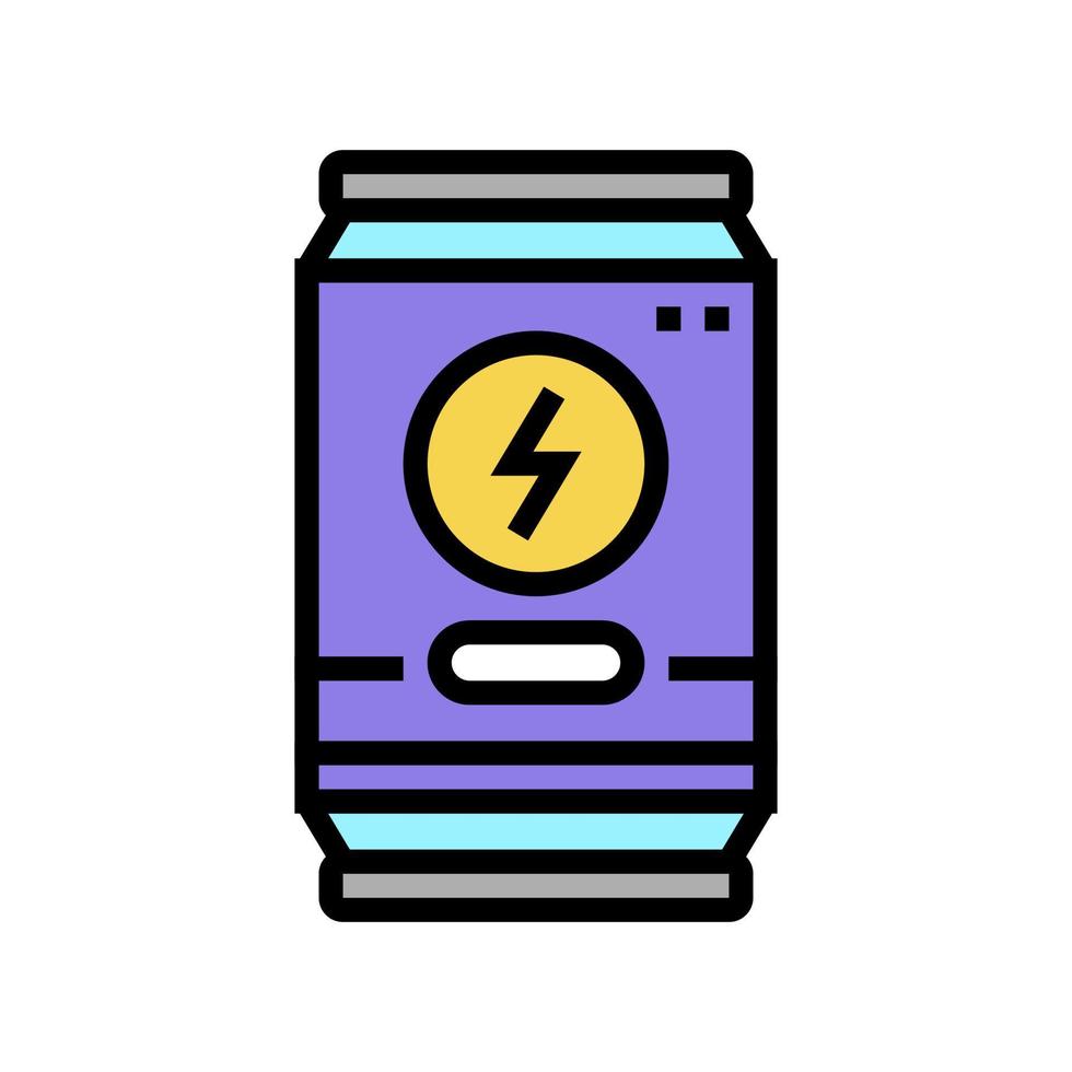 bebida energética color icono vector ilustración signo