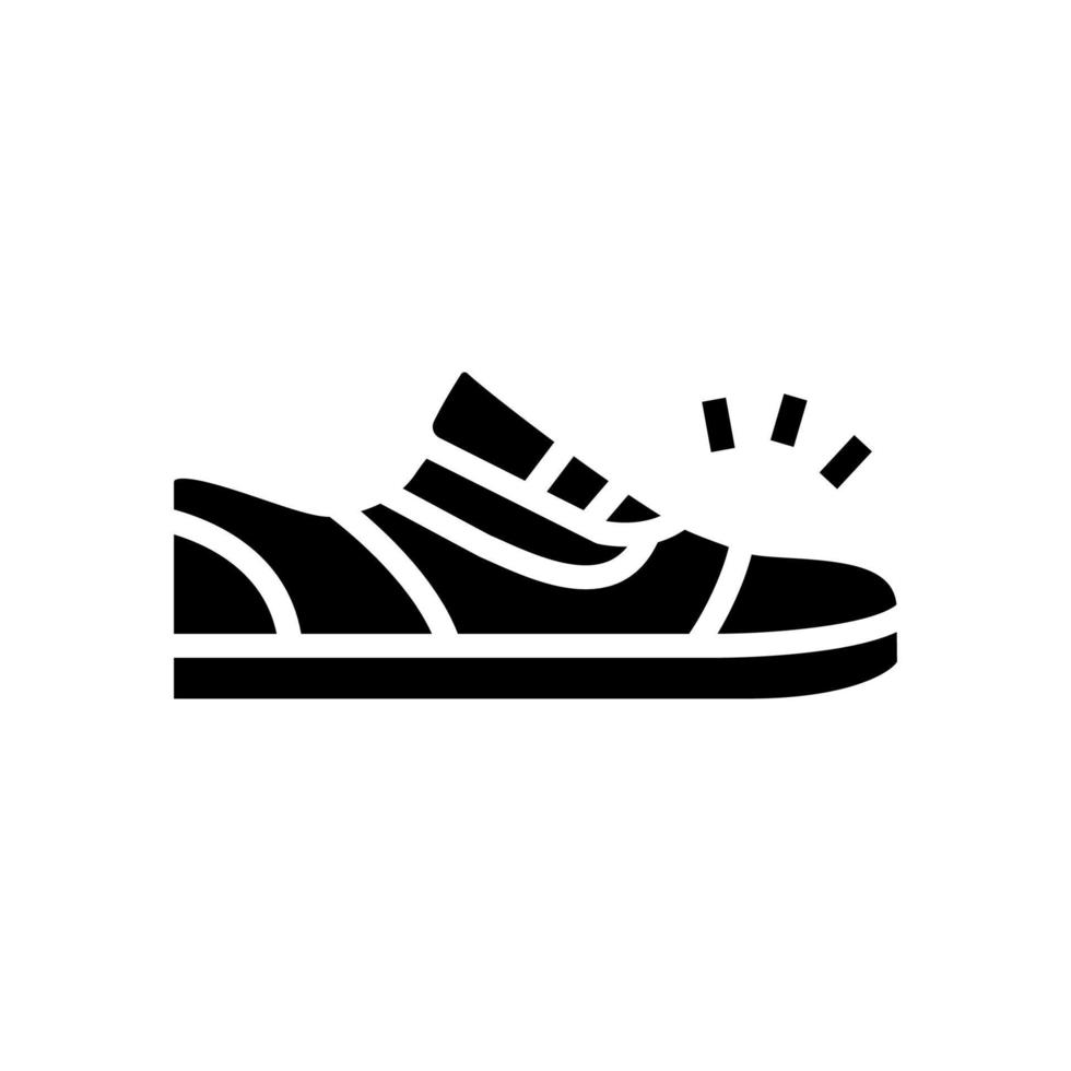 sneaker shoes glyph icon vector illustration sign