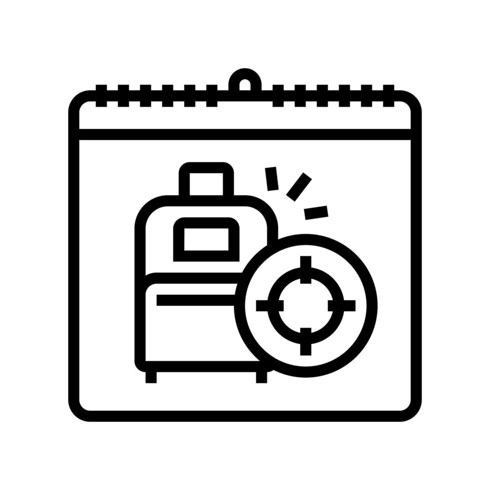 world refugee day line icon vector illustration