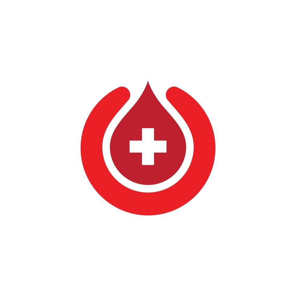 Blood ilustration logo vector