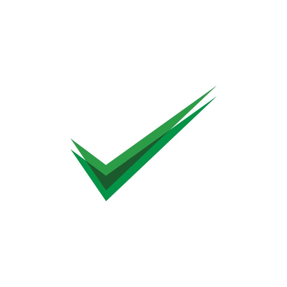 Check mark V Letter Logo vector