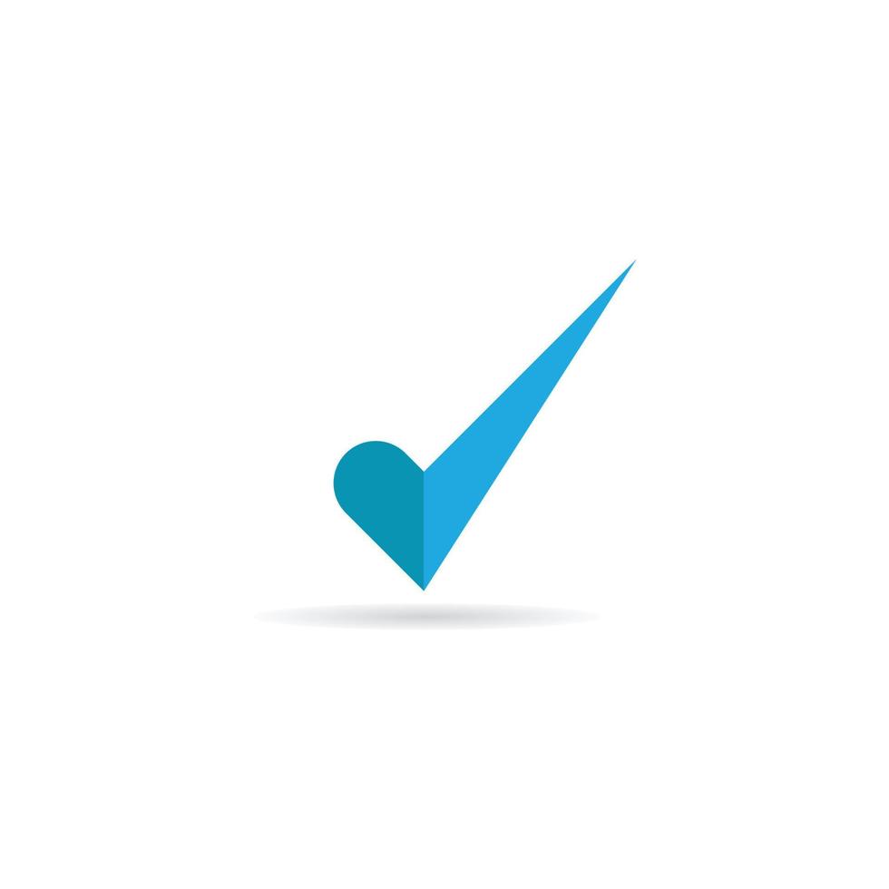 Check mark V Letter Logo vector