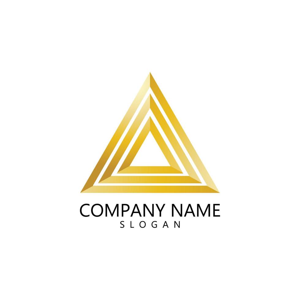plantilla de logotipo de pirámide vector