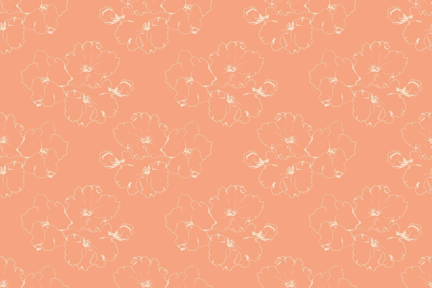 Floral pattern seamless vector background. Foliage and flower wallpaper design of nature.