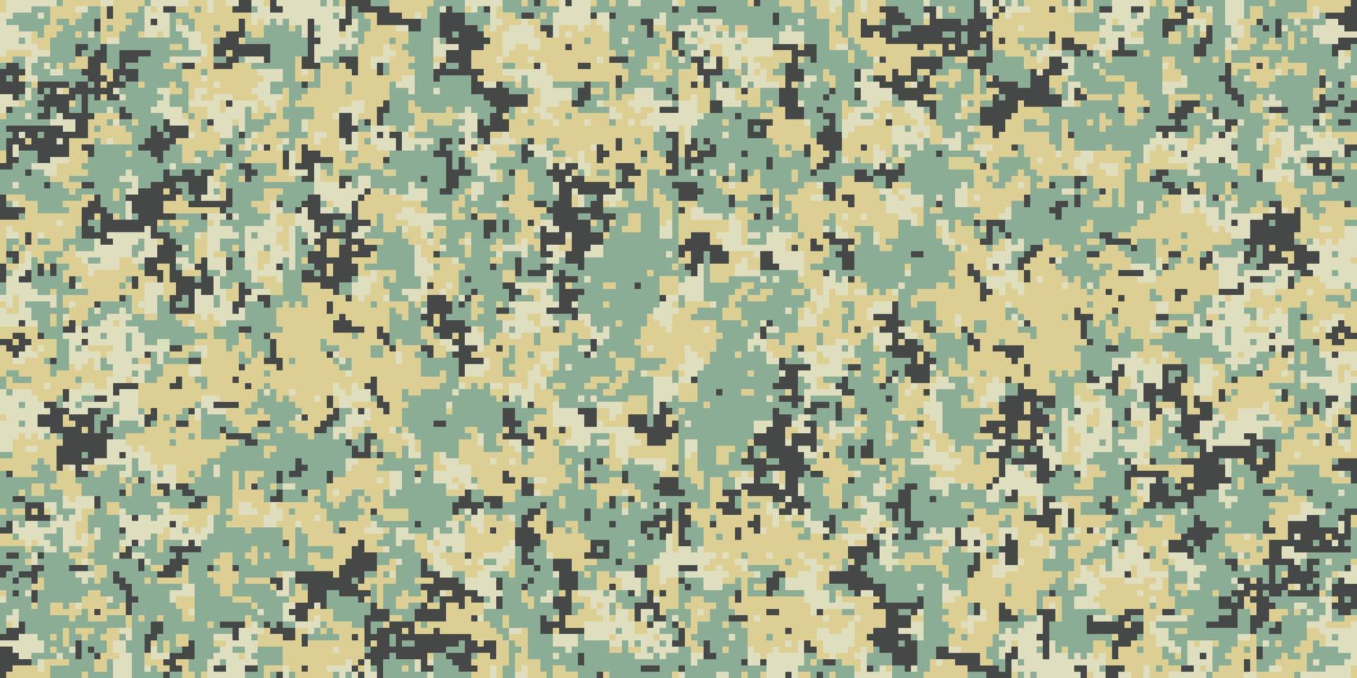 Pixel camouflage for a soldier army uniform. Modern camo fabric design. Digital military vector background.
