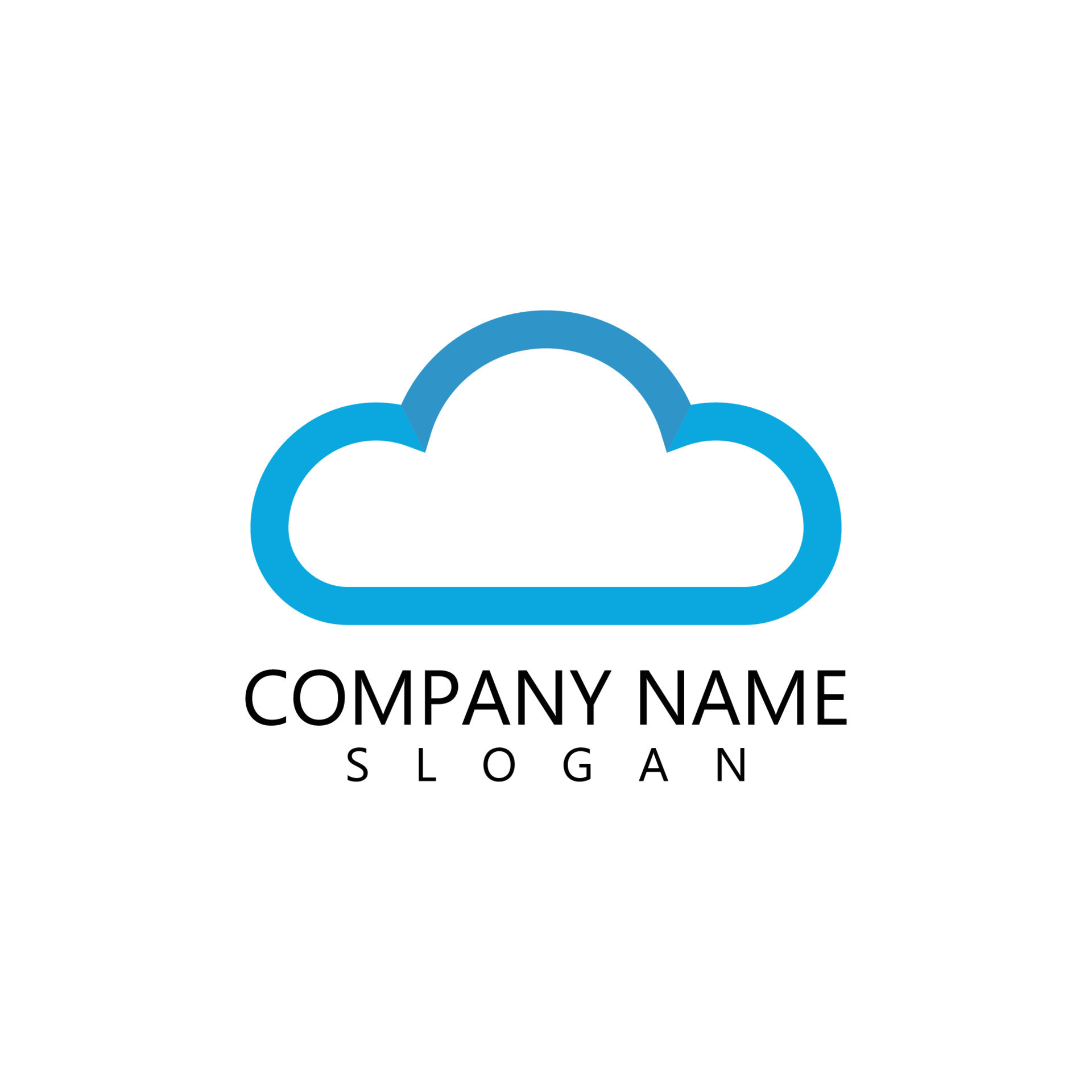 cloud logo vector 18778680 Vector Art at Vecteezy