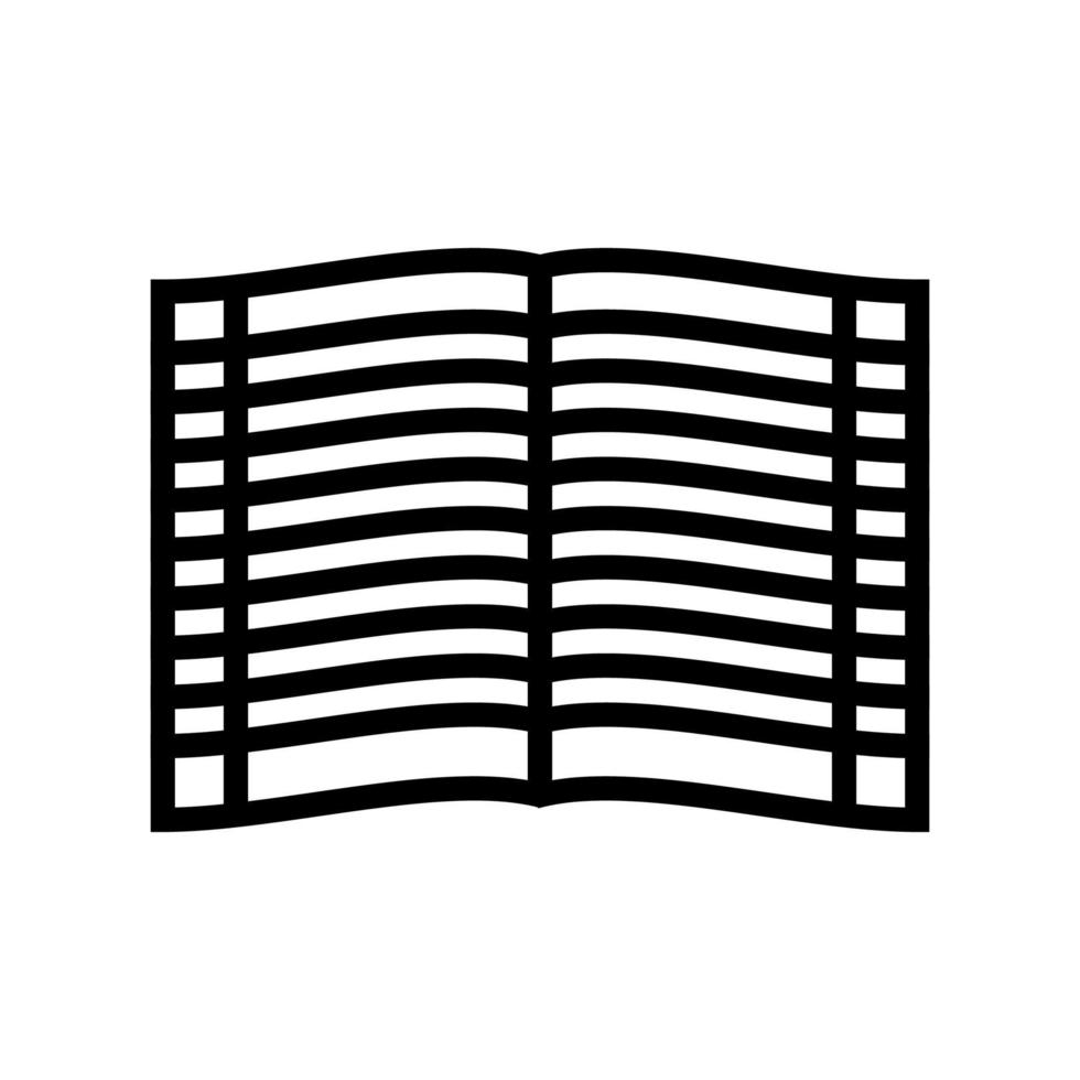 copybook for writing notes color icon vector illustration