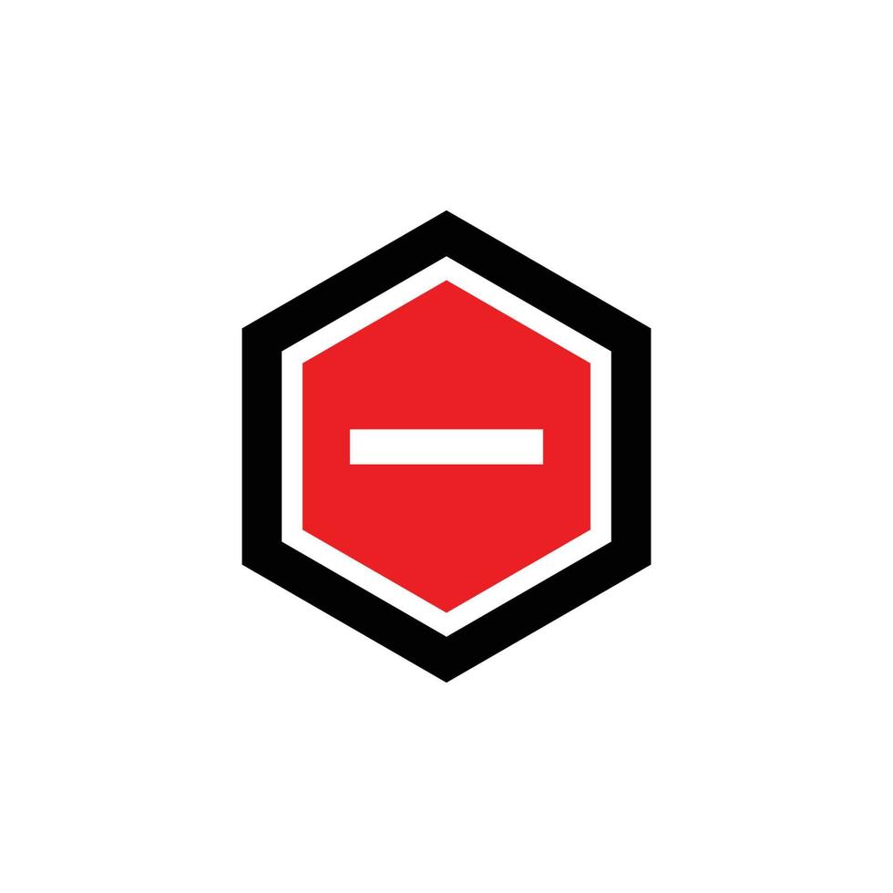 stop logo icon vector