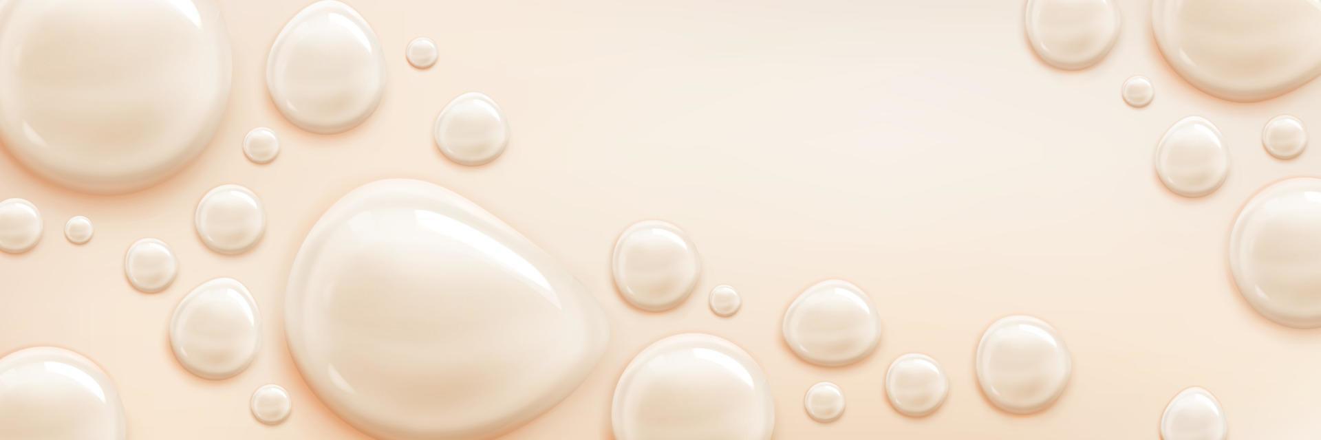 base líquida, crema bb, gotas cosméticas de maquillaje vector