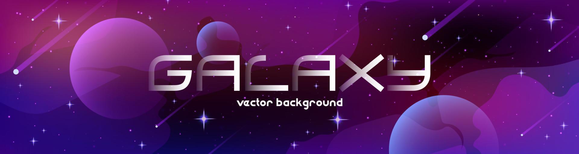 fondo espacial para diseño de banner web vector