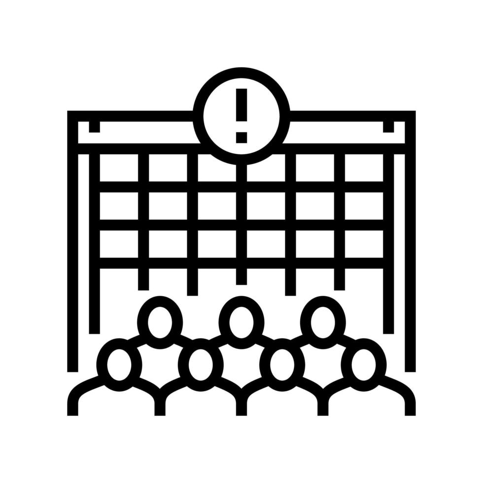 ilustración de vector de icono de línea de crimen consensuado