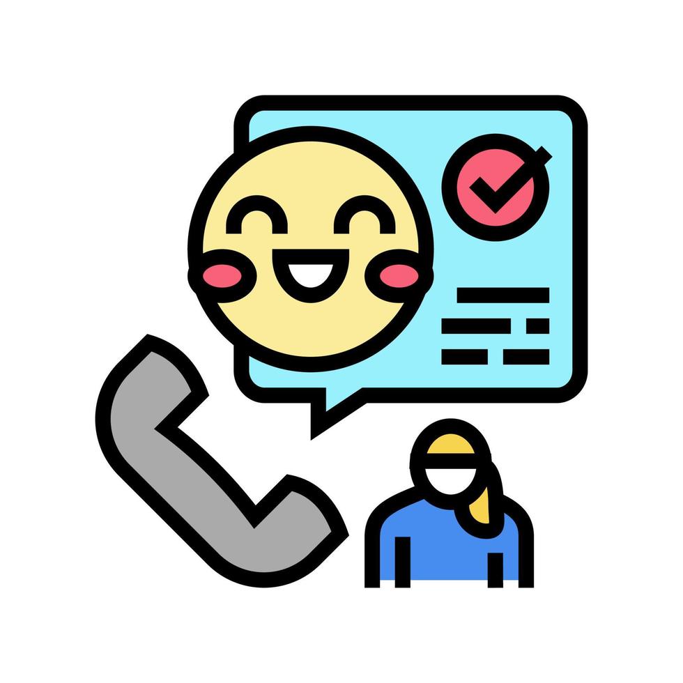 on-call babysitter color icon vector illustration