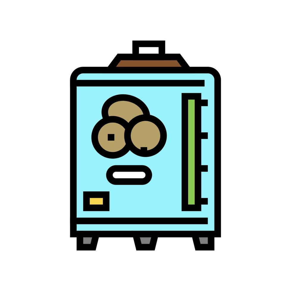 repository industry machine for olive color icon vector illustration