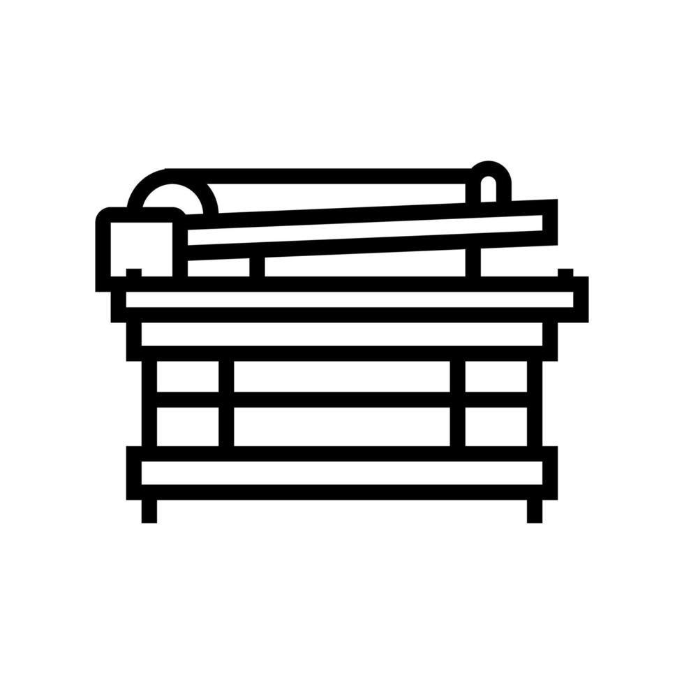 Ilustración de vector de icono de línea de mesa agitadora