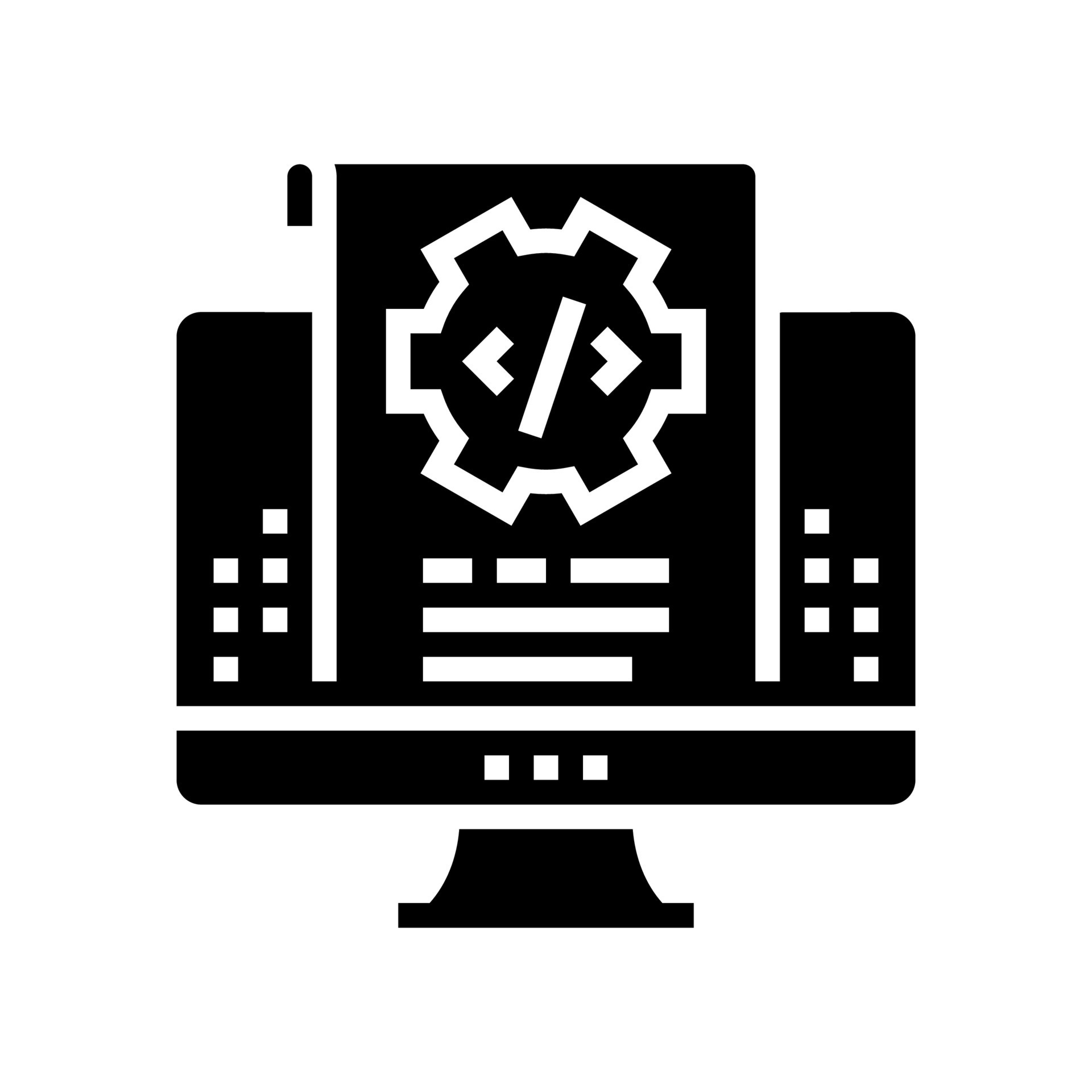 script code glyph icon vector illustration 18779675 Vector Art at Vecteezy