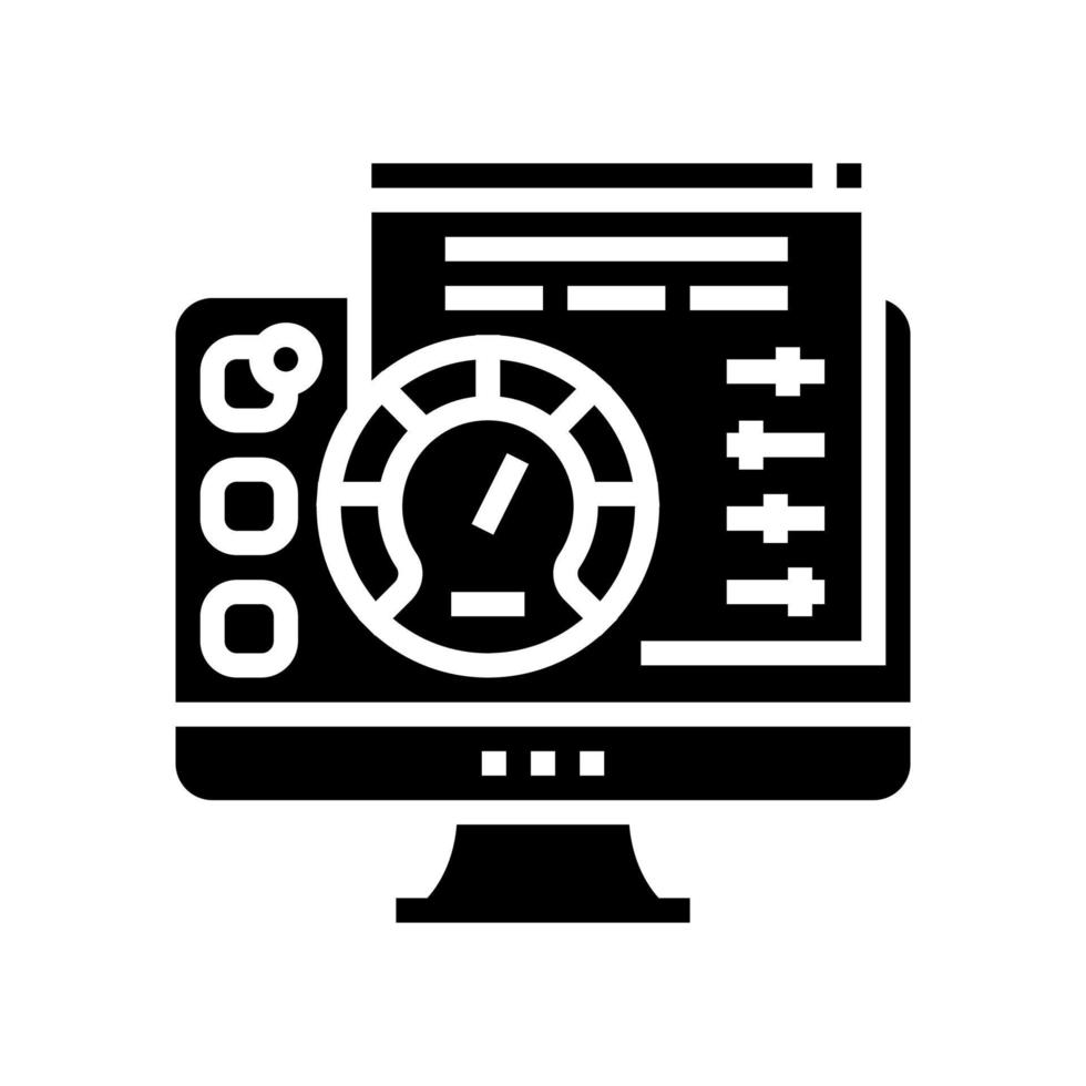 utility software glyph icon vector illustration