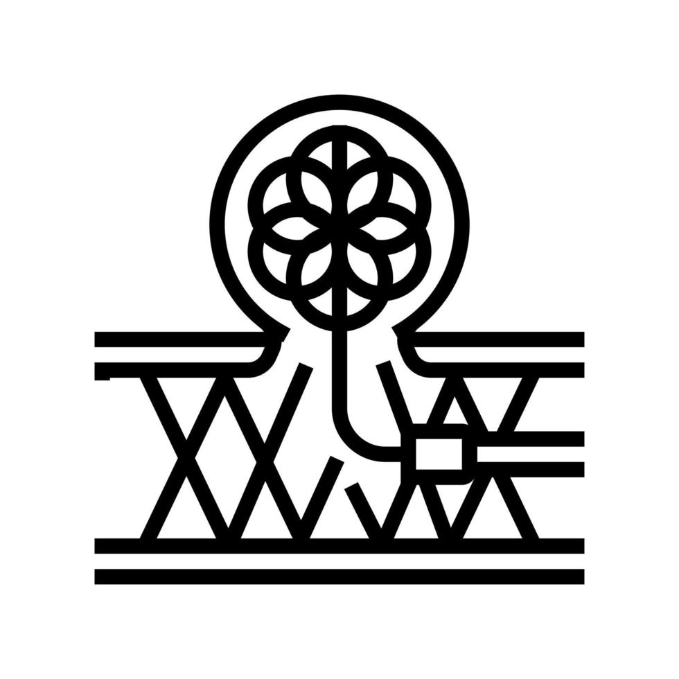 coil embolization line icon vector illustration