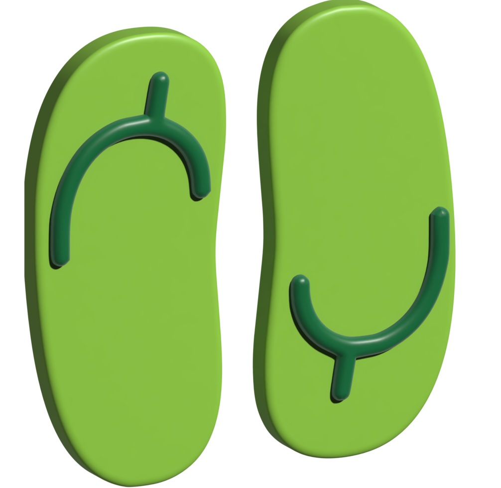 3d illustration av sandal png