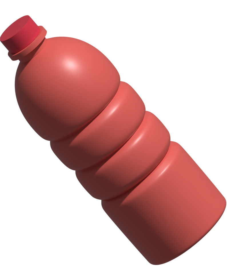 3d illustratie van fles png