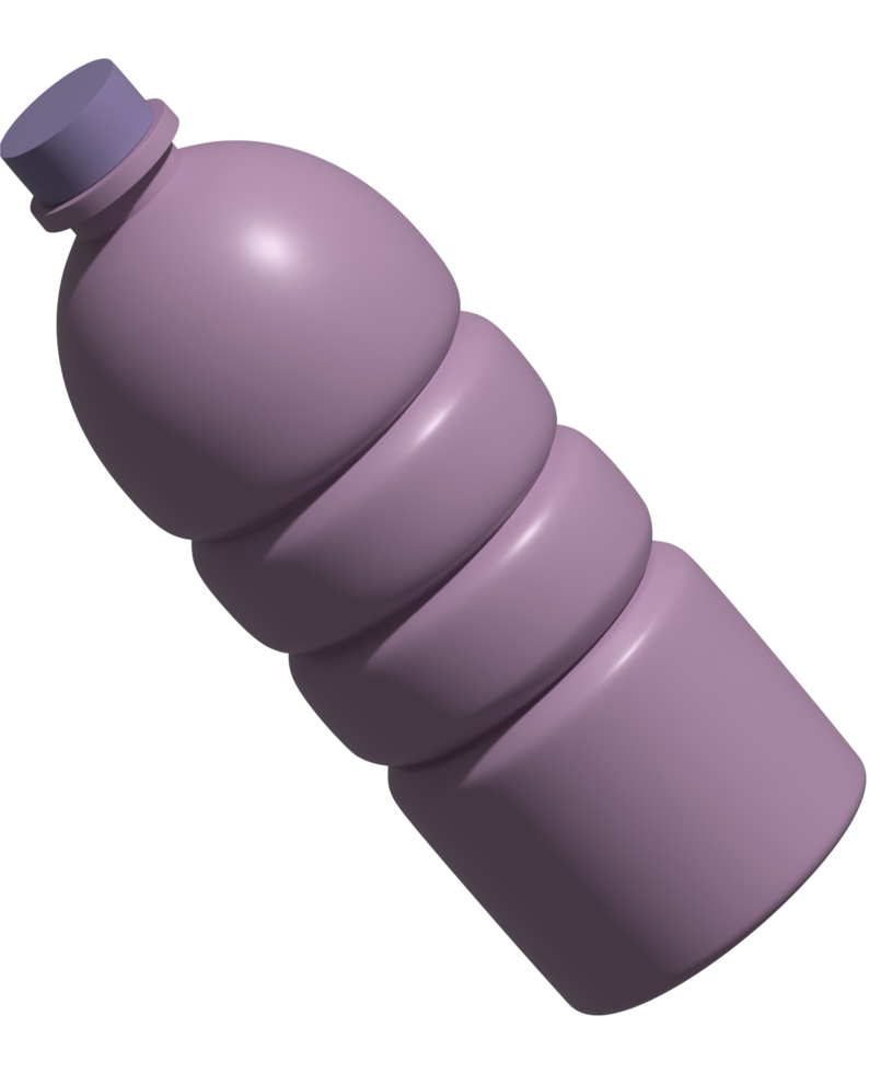 Ilustración 3d de botella png