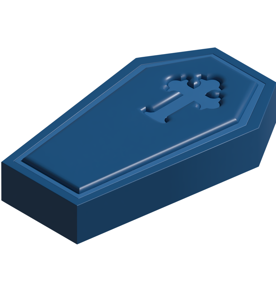 3d illustration of coffin png